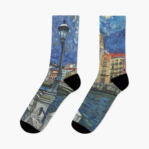 Item preview, Bilbao | Painting in the style of Vincent van Gogh designed and sold by ComicsFactory.