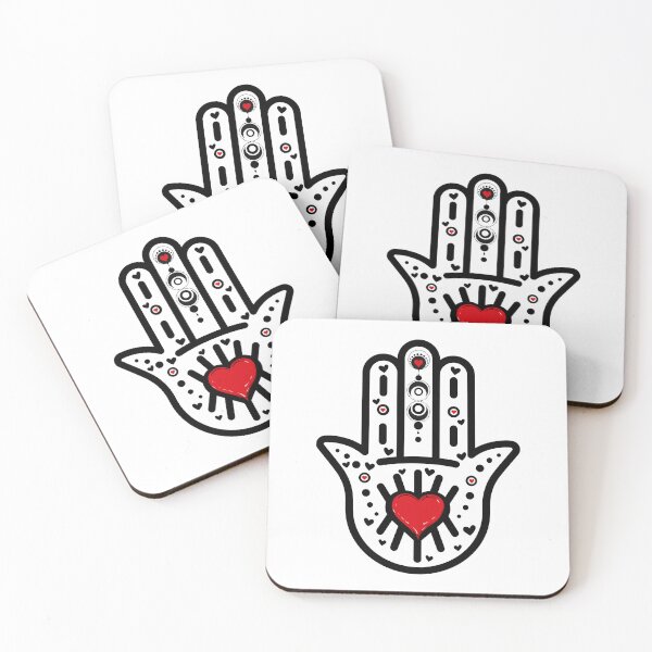 Item preview, Red Heart Hamsa Hand designed and sold by hamsasoul.