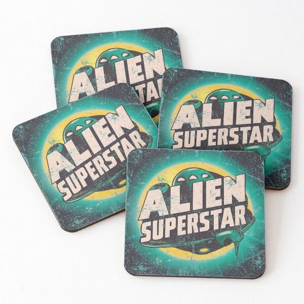 Item preview, classic alien superstar art with green effects designed and sold by BKSARYLIFE.