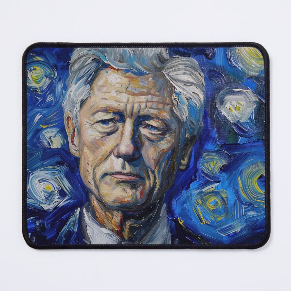 Item preview, Bill Clinton | Painting in the style of Vincent van Gogh designed and sold by ComicsFactory.