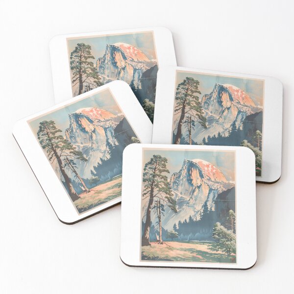 Item preview, Yosemite Ukiyo-e Style Illustration designed and sold by bighorndesignco.