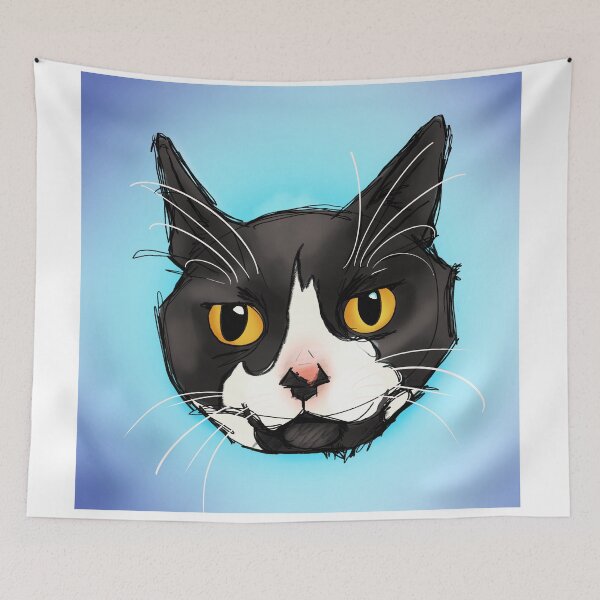 Item preview, Dudley the cat designed and sold by Made-by-Anxiety.