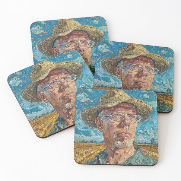 Item preview, Bill McKibben | Painting in the style of Vincent van Gogh designed and sold by ComicsFactory.