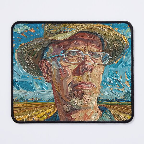 Item preview, Bill McKibben | Painting in the style of Vincent van Gogh designed and sold by ComicsFactory.