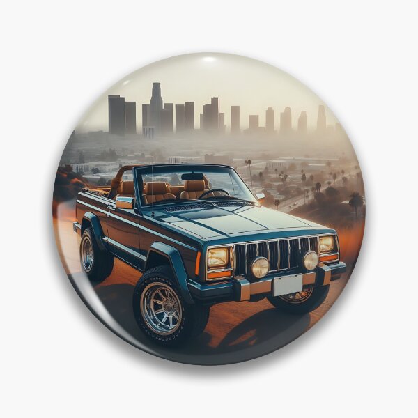 Item preview, Cherokee XJ 4x4 USA offroad Vintage old school vehicle  - California view designed and sold by Off-Road-Zone.