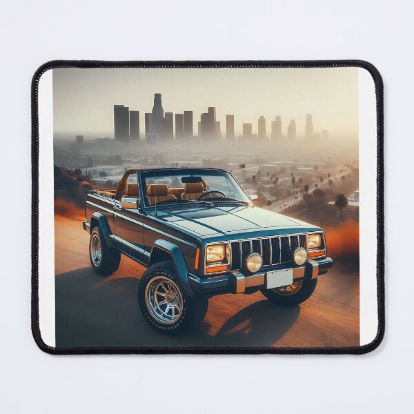 Item preview, Cherokee XJ 4x4 USA offroad Vintage old school vehicle  - California view designed and sold by Off-Road-Zone.
