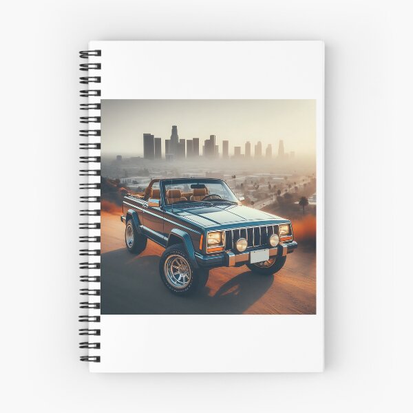 Item preview, Cherokee XJ 4x4 USA offroad Vintage old school vehicle  - California view designed and sold by Off-Road-Zone.