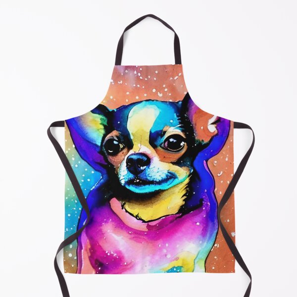 Aperçu de l'œuvre Un Chihuahua dans un t-shirt tie-dye créée et vendue par Zencookie.