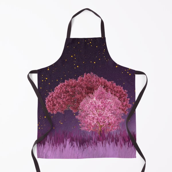 Item preview, Pink trees, Star Filled Night Sky designed and sold by WhiteSoftPetals.