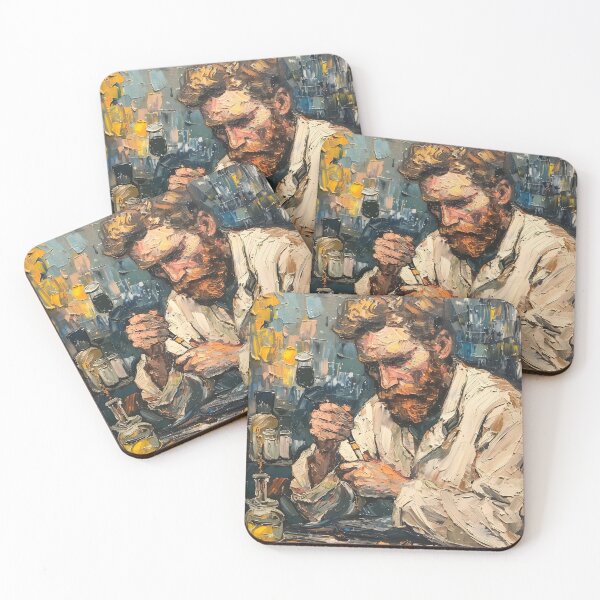 Item preview, Biologist | Painting in the style of Vincent van Gogh designed and sold by ComicsFactory.