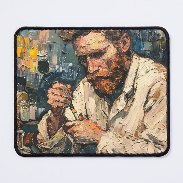 Item preview, Biologist | Painting in the style of Vincent van Gogh designed and sold by ComicsFactory.