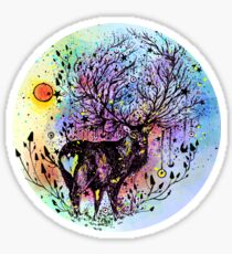 Cosmic Deer Sticker