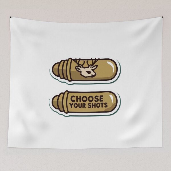 Item preview, Brass Bullet Deer Etching - Choose Your Shots Military Design designed and sold by NiftyWrx.