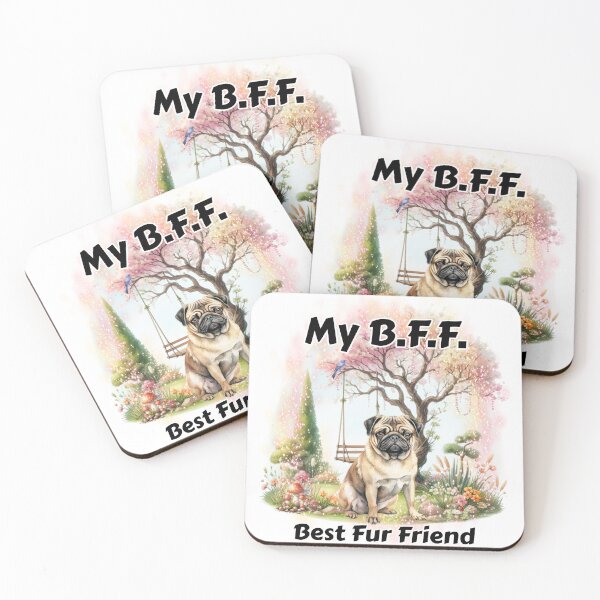 Item preview, Dog - B.F.F. Pug designed and sold by Karen Wood.