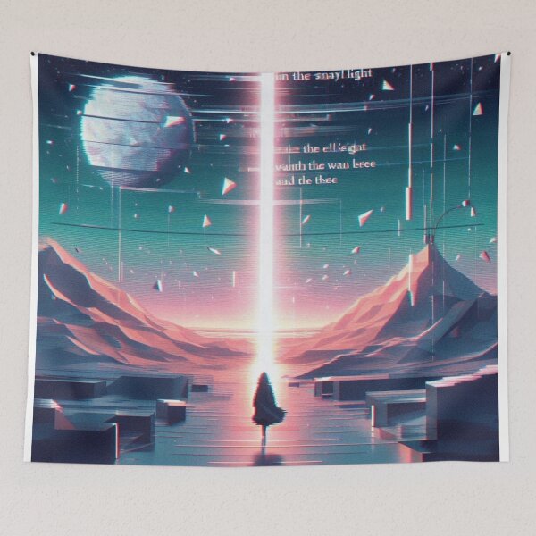 Item preview, Desire's Glow: Mojo Rising - A Low Poly Art Inspired by Glitch Poetry designed and sold by Era-Swing.