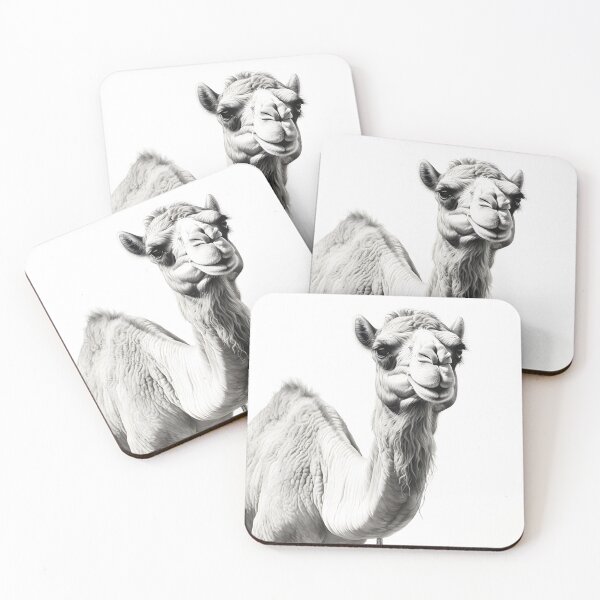 Item preview, Black and white Camel drawing designed and sold by Pencil-Art.