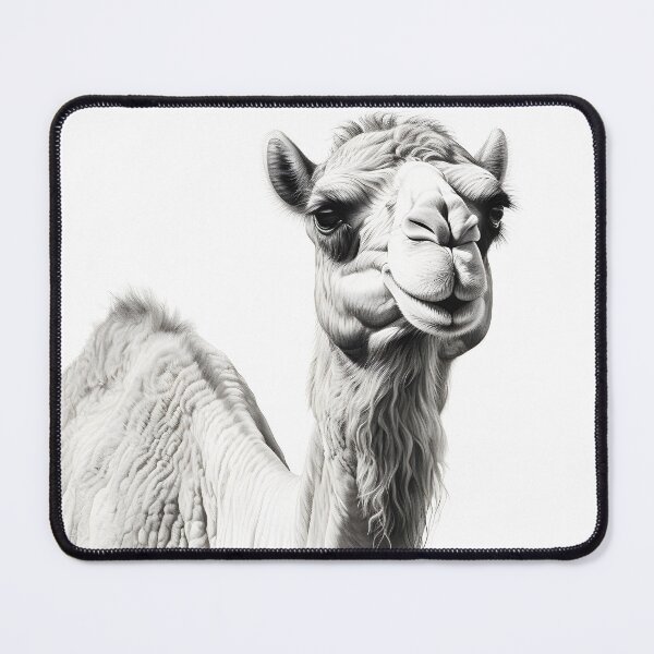 Item preview, Black and white Camel drawing designed and sold by Pencil-Art.