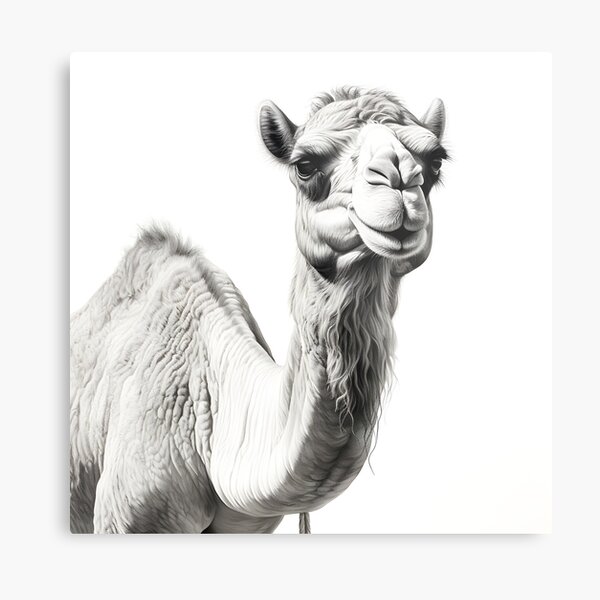 Item preview, Black and white Camel drawing designed and sold by Pencil-Art.