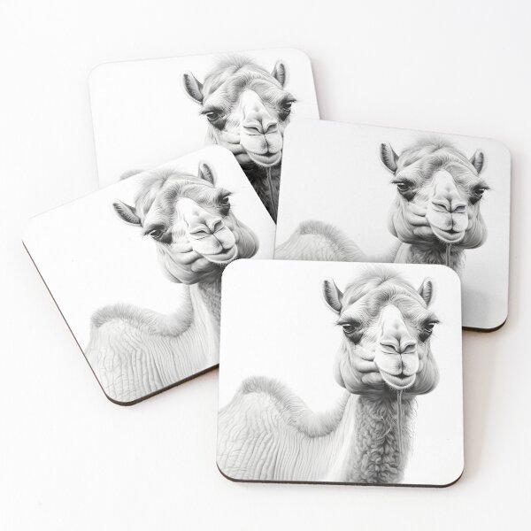 Item preview, Black and white Camel drawing designed and sold by Pencil-Art.