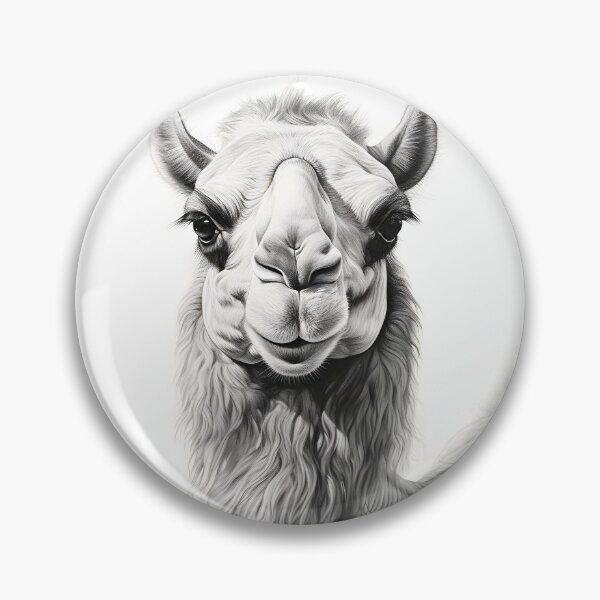 Item preview, Black and white Camel drawing designed and sold by Pencil-Art.
