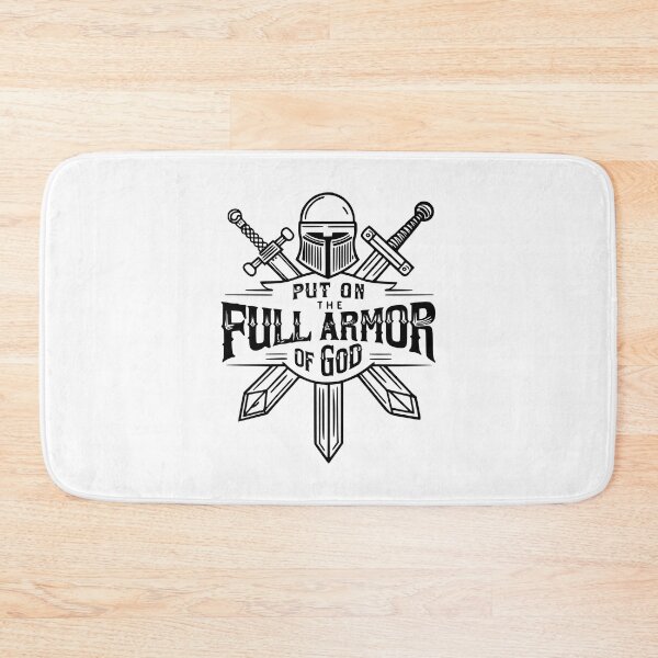 Item preview, Put On the Full Armor Of God. Black And White Swords Faith Men designed and sold by PMCreative.