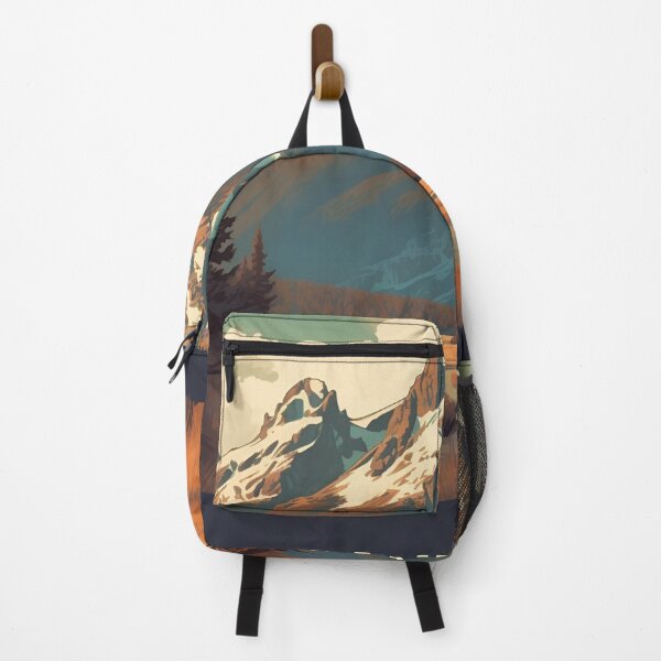 Item preview, Grand Teton National Park Vintage Illustration designed and sold by bighorndesignco.