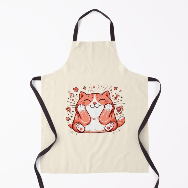 Item preview, Blissful Maneki-neko: Joyful Red Cat Illustration designed and sold by FarBeyound.