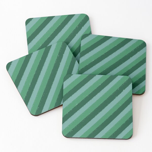 Item preview, Forest Green Brush Stroke Diagonal Stripes designed and sold by OneThreeSix.