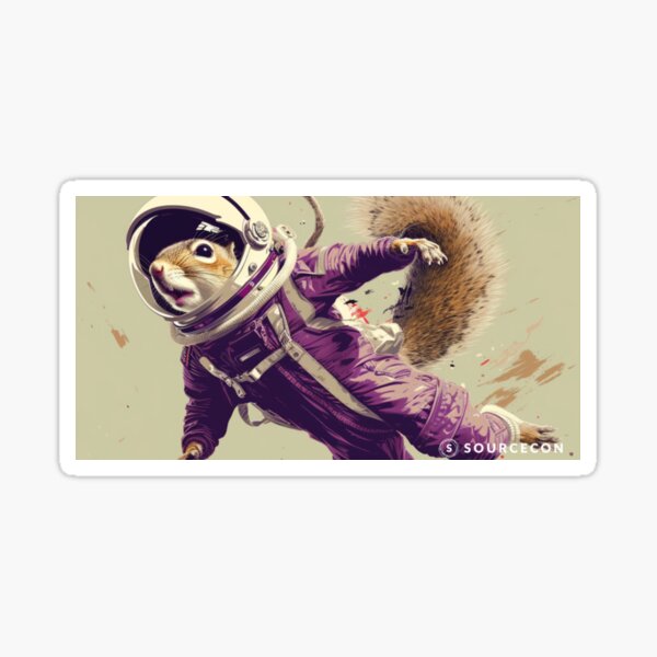 Item preview, Purple Squirrel in space! designed and sold by sourcecon.