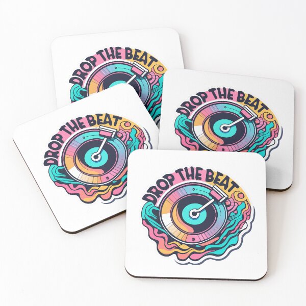 Item preview, Drop the Beat - Minimalist Turntable Design designed and sold by NiftyWrx.