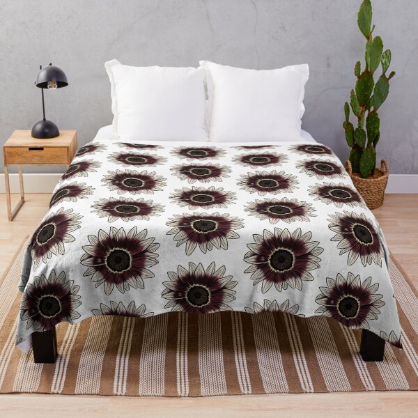 Item preview, White and Red Burgundy Sunflower designed and sold by Moon Dog Art.