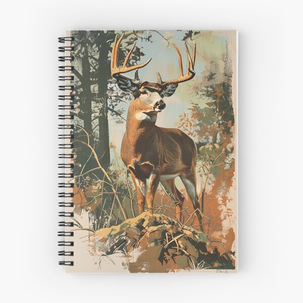 Item preview, White-tailed Deer Vintage Illustration designed and sold by bighorndesignco.