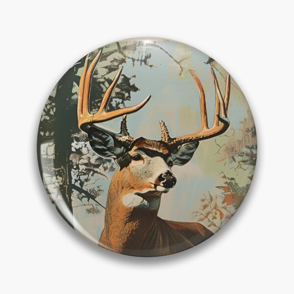 Item preview, White-tailed Deer Vintage Illustration designed and sold by bighorndesignco.