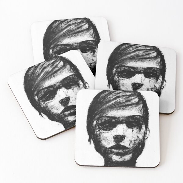 Item preview, Creepy portrait drawing  designed and sold by SashaBrisac.