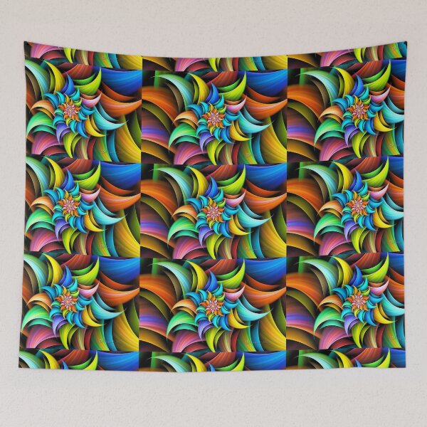 Item preview, Fractal Color Spiral designed and sold by wolfepaw.
