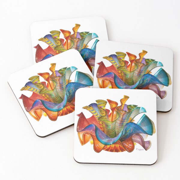 Item preview, Glass in style of Chihuly freeform art designed and sold by FaganStudio6696.