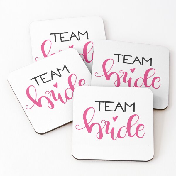 Item preview, Team bride - pink / black designed and sold by MrsDeeDesigns.