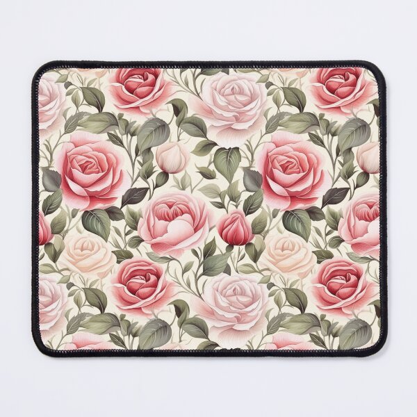 Item preview, Elegant pink rose pattern designed and sold by Tiffany Glassco.