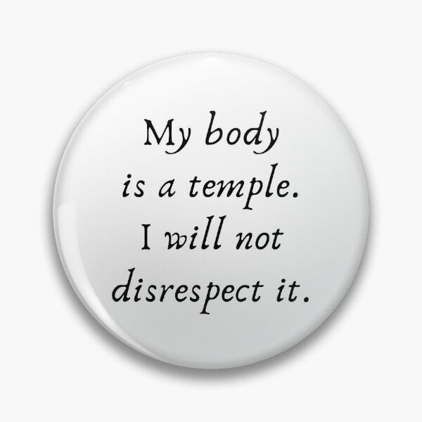 Item preview, My body is a temple Design designed and sold by CarefulCreation.