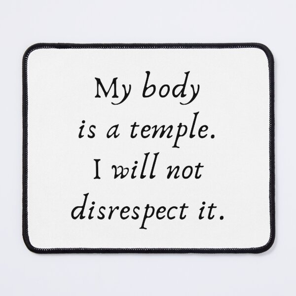 Item preview, My body is a temple Design designed and sold by CarefulCreation.