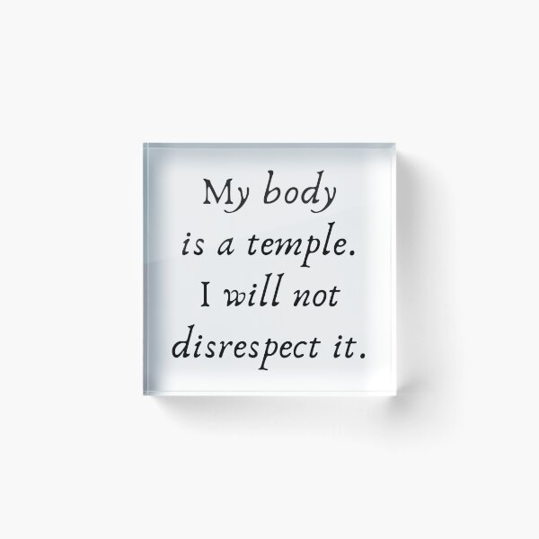 Item preview, My body is a temple Design designed and sold by CarefulCreation.