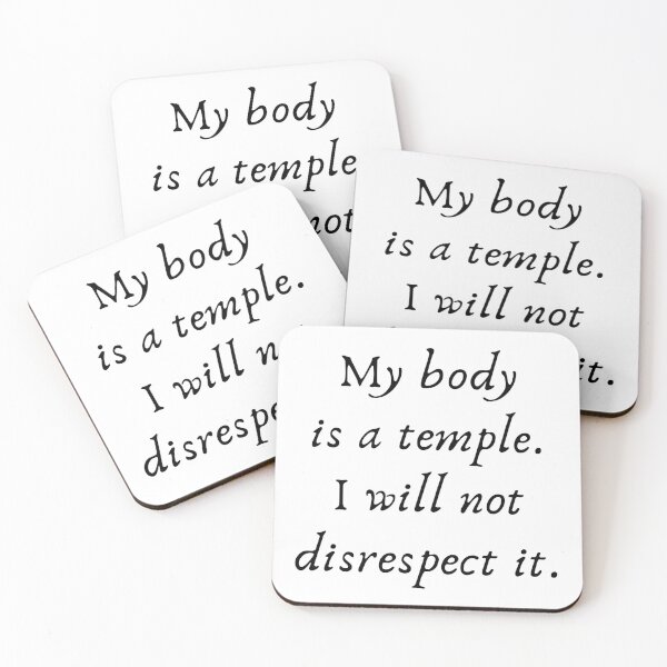 Item preview, My body is a temple Design designed and sold by CarefulCreation.