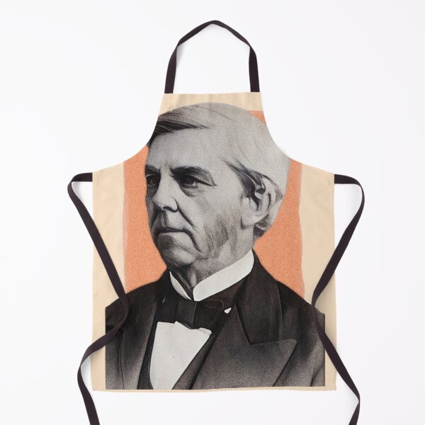 Item preview, American Poet Oliver Wendell Holmes Sr - orange - illustration designed and sold by Litstoy.