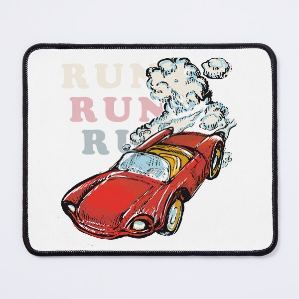 Item preview, The red car at full speed designed and sold by Ema-Bubble.