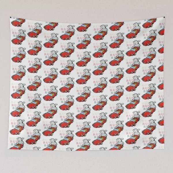 Item preview, The red car at full speed designed and sold by Ema-Bubble.