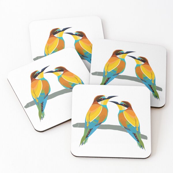 Item preview, Two Bee eaters  digital drawing for charity designed and sold by JayTCee.