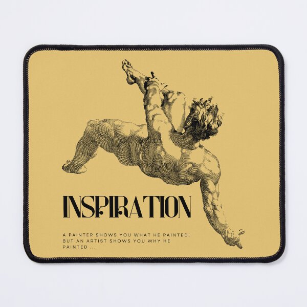 Item preview, Inspiration | Sketch Illustration of a Man | Yellow Background designed and sold by RM-Journey.