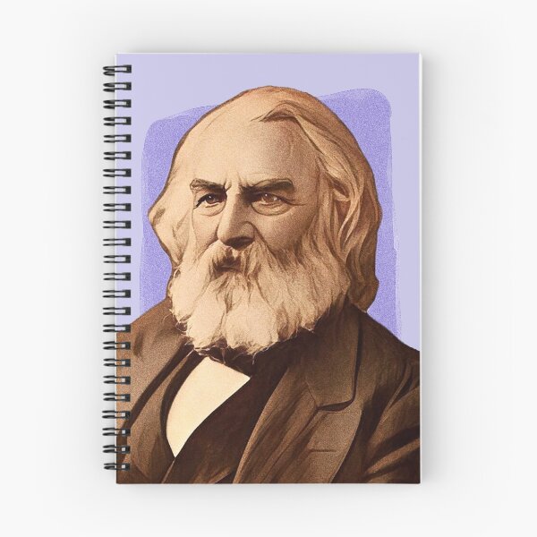 Item preview, American Poet Henry Wadsworth Longfellow - purple - illustration  designed and sold by Litstoy.