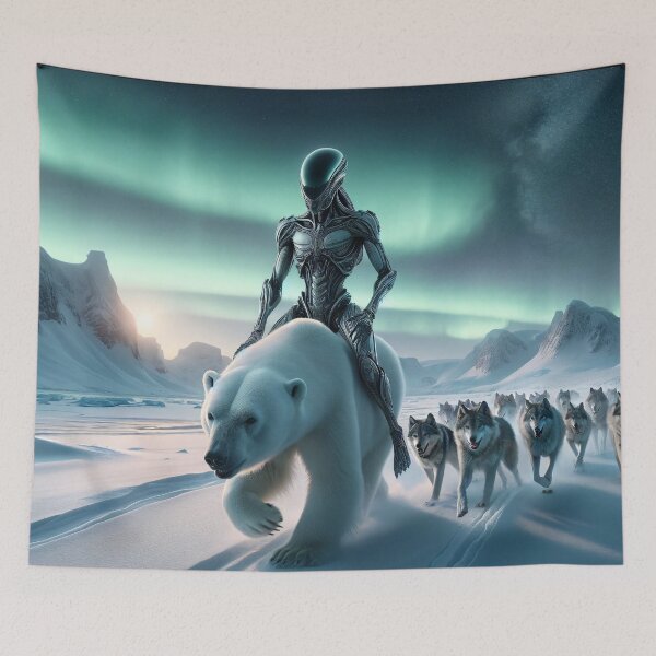 Item preview, Aurora's Command -Alien Leads Arctic Animal Brigade designed and sold by leyfinder.