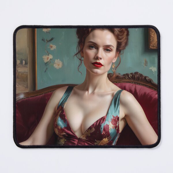 Item preview, noblewoman with stylish floral dress designed and sold by Lefteris Betsis.